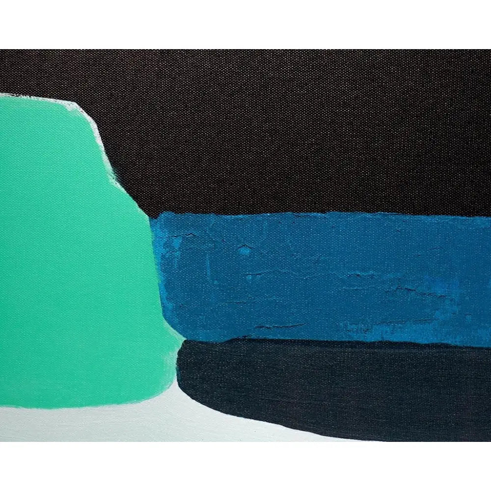 Tavla KARE DESIGN - ABSTRACT SHAPES GREEN, 73x143 cm - produktbild av Dekoration från Kare Design | Arvande