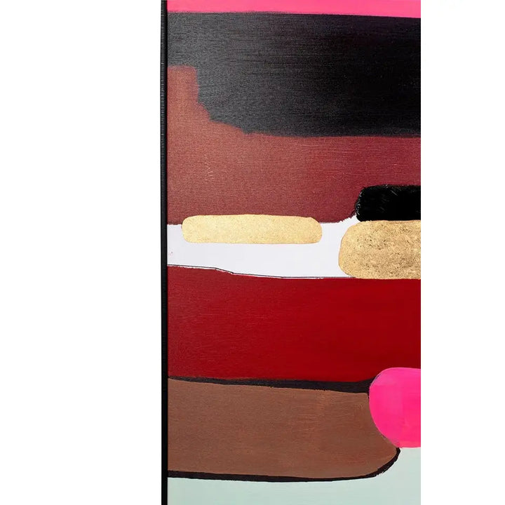 Tavla KARE DESIGN - ABSTRACT SHAPES PINK, 73x143 cm - produktbild av Dekoration från Kare Design | Arvande