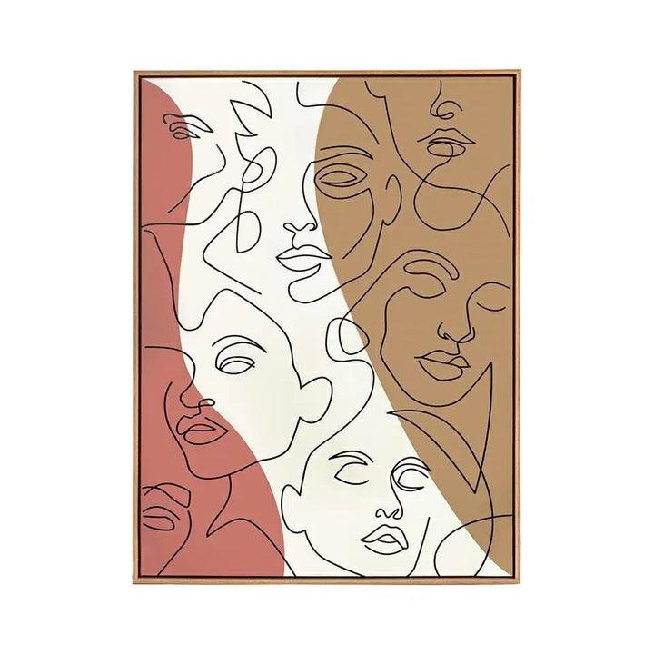 Tavla KARE DESIGN - FACCIA ARTE TRI COLORE, 90x120 cm - produktbild av Dekoration från Kare Design | Arvande