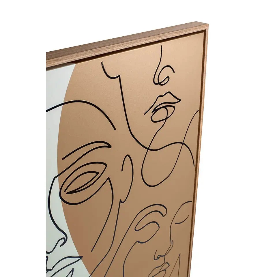 Tavla KARE DESIGN - FACCIA ARTE TRI COLORE, 90x120 cm - produktbild av Dekoration från Kare Design | Arvande