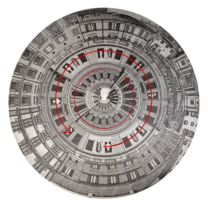 Tavla / konstverk - FISH EYE CITY, 200x200 cm - produktbild av Nyheter ej översatt från King Home | Arvande