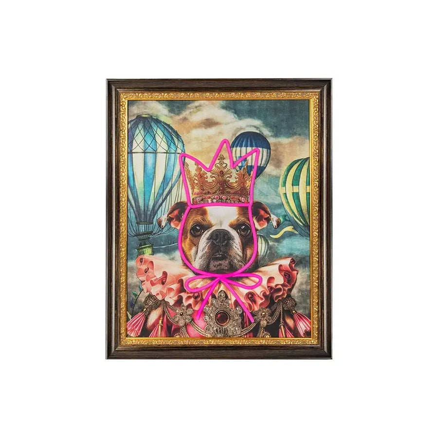 Tavla - NEON BULLDOG BALOON, 80x100 cm – produktbild av Nyheter ej översatt från King Home | Arvande