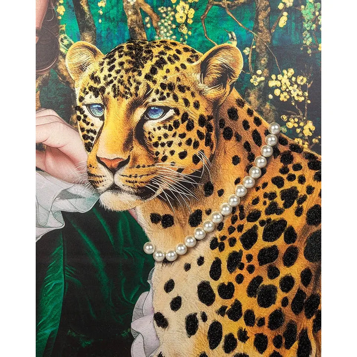Tavla - PEARLS LEOPARD, 150x120 cm - produktbild av Nyheter ej översatt från King Home | Arvande
