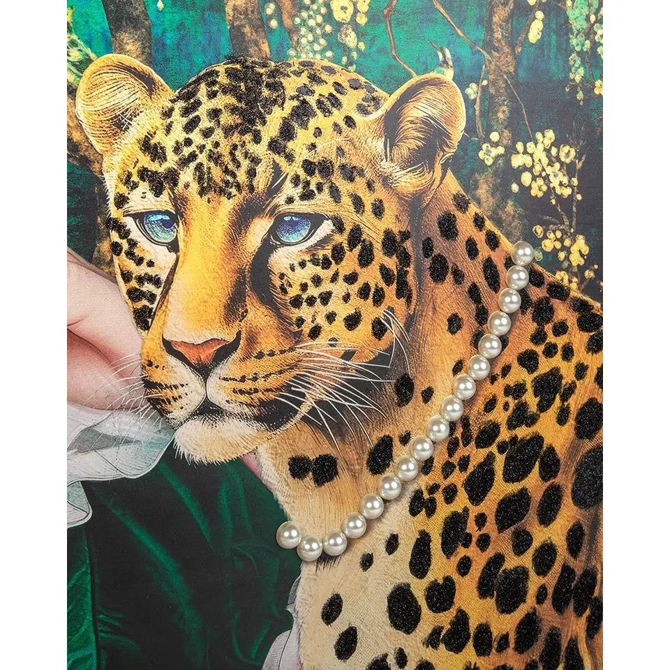 Tavla - PEARLS LEOPARD, 150x120 cm - produktbild av Nyheter ej översatt från King Home | Arvande