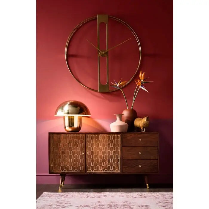 Väggklocka KARE DESIGN - CLIP GOLD, 107 cm - produktbild av Klockor från Kare Design | Arvande