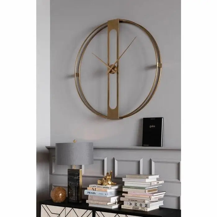 Väggklocka KARE DESIGN - CLIP GOLD, 107 cm - produktbild av Klockor från Kare Design | Arvande