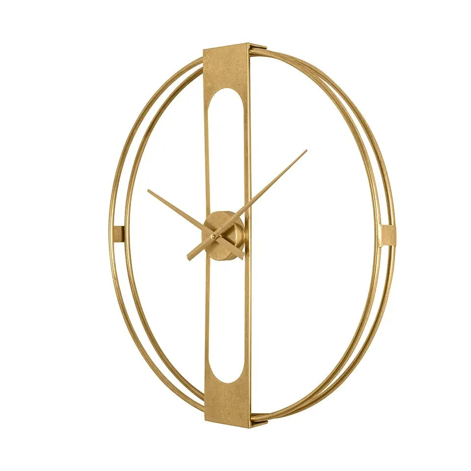 Väggklocka KARE DESIGN - CLIP GOLD, 60 cm - produktbild av Klockor från Kare Design | Arvande