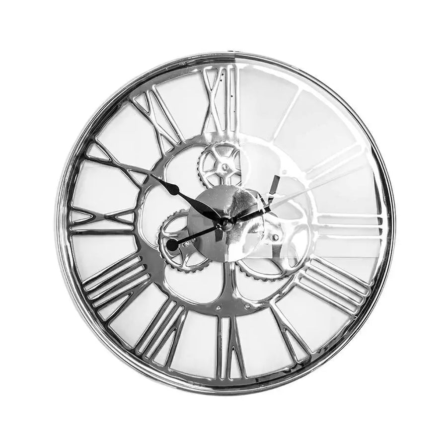 Väggklocka KARE DESIGN - GEAR SILVER, 60 cm - produktbild av Klockor från Kare Design | Arvande
