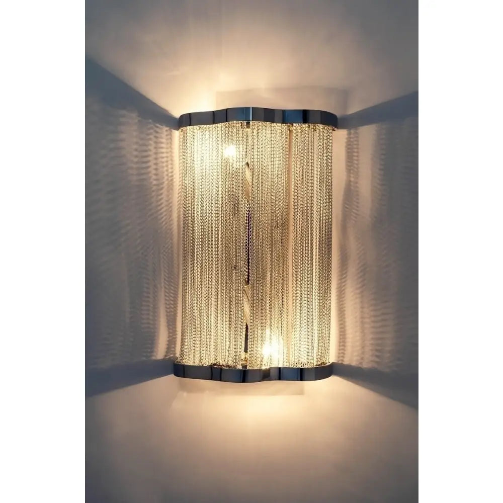 Vägglampa - ATLANTA WALL 2, silver - produktbild av Vägglampor från King Home | Arvande