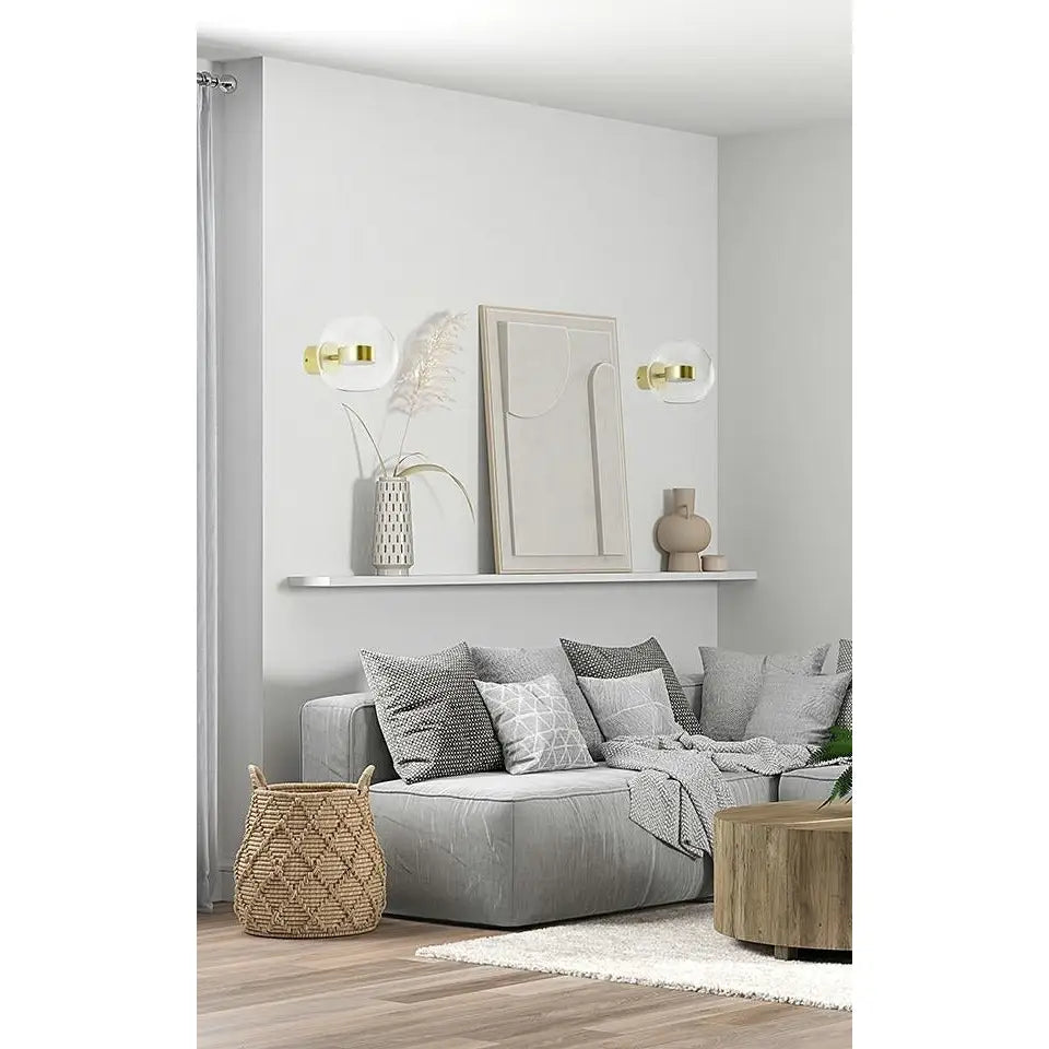 Vägglampa - CAPRI WALL 1, guld - produktbild av Vägglampor från King Home | Arvande