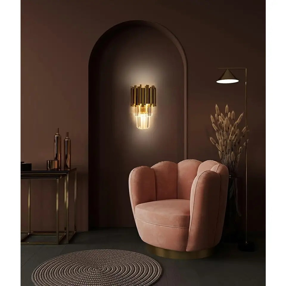 Vägglampa - IMPERIAL WALL GOLD, guld - produktbild av Vägglampor från King Home | Arvande
