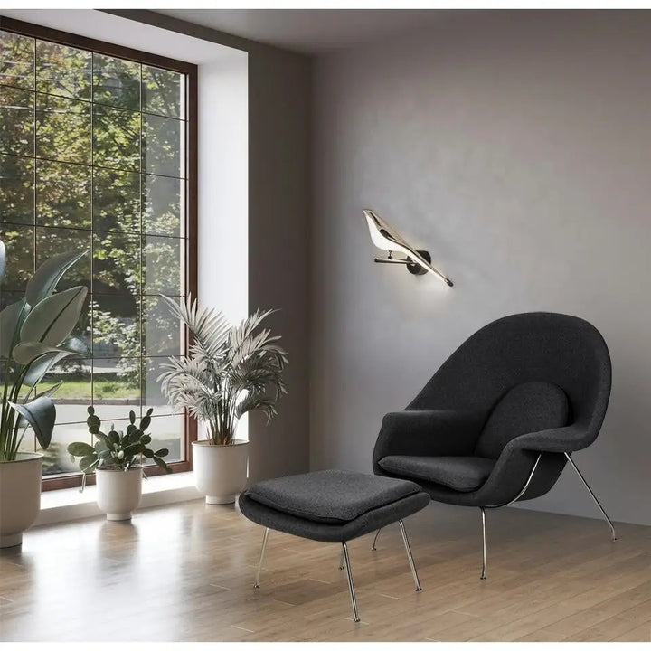Vägglampa MOOSEE - BIRD, guld - produktbild av Vägglampor från Moosee | Arvande