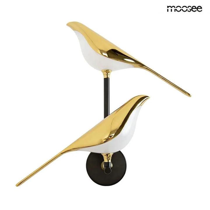Vägglampa MOOSEE - BIRD TWIN, guld – produktbild av Vägglampor från Moosee | Arvande