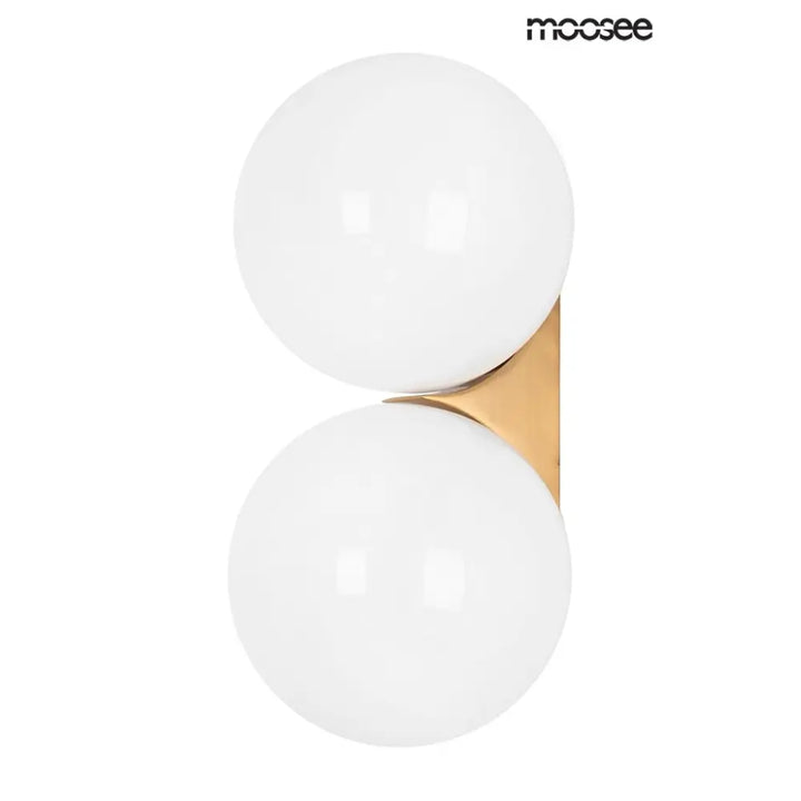 Vägglampa MOOSEE - BOLL TWIN, guld - produktbild av Vägglampor från MOOSEE | Arvande
