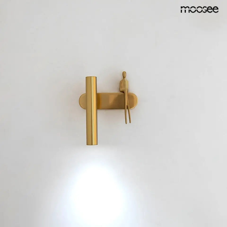 Vägglampa MOOSEE - BOY TUBE L, guld - produktbild av Vägglampor från Moosee | Arvande