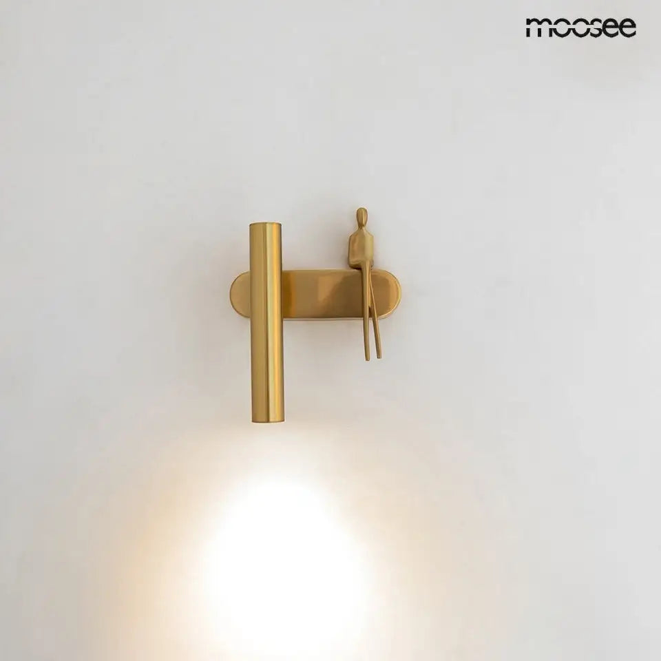 Vägglampa MOOSEE - BOY TUBE L, guld - produktbild av Vägglampor från Moosee | Arvande