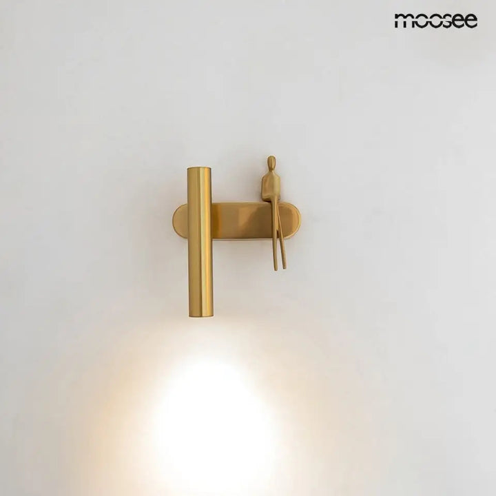 Vägglampa MOOSEE - BOY TUBE L, guld - produktbild av Vägglampor från Moosee | Arvande