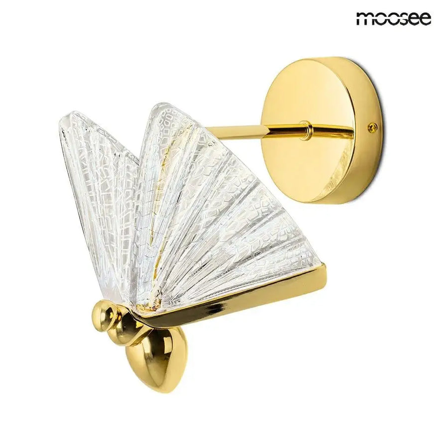 Vägglampa MOOSEE - BUTTERFLY M, guld - produktbild av Vägglampor från Moosee | Arvande