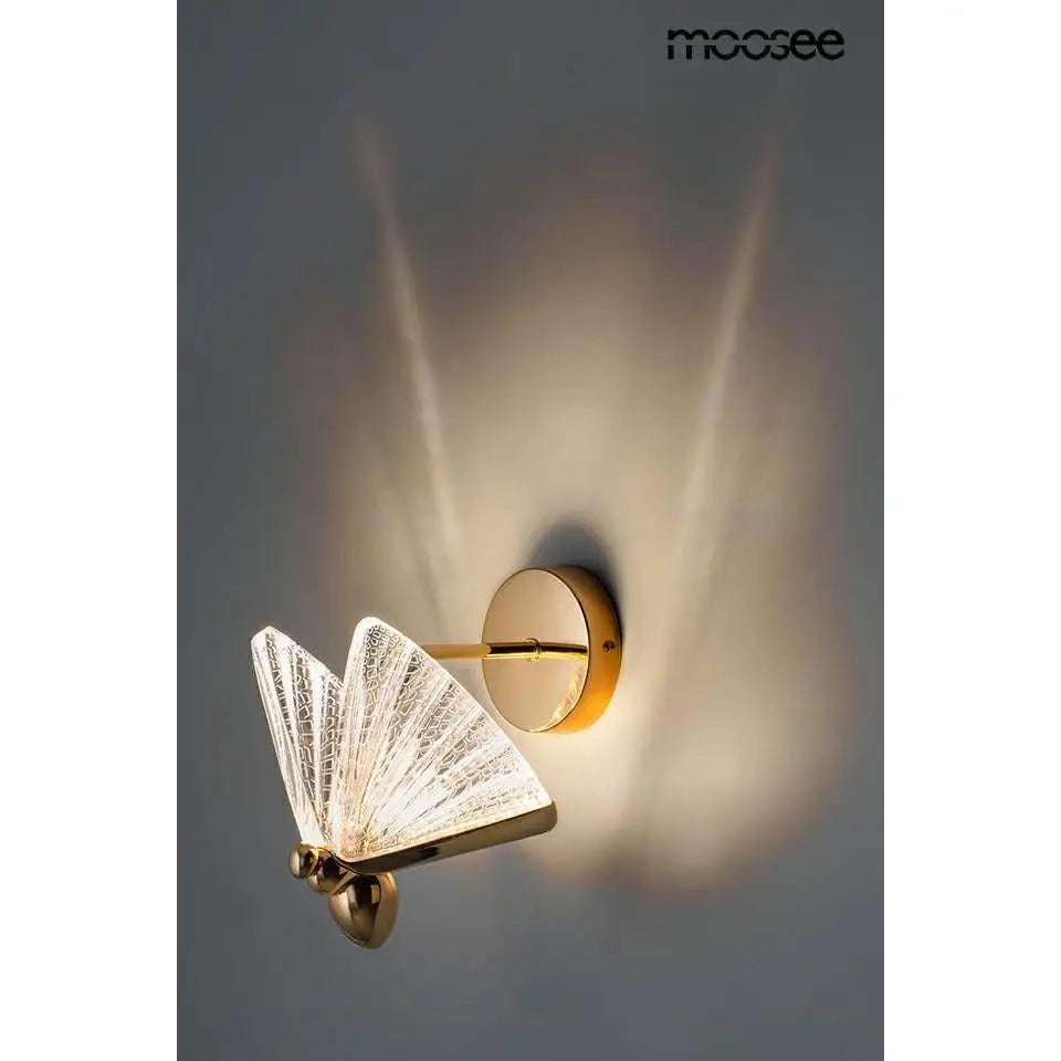 Vägglampa MOOSEE - BUTTERFLY M, guld - produktbild av Vägglampor från Moosee | Arvande