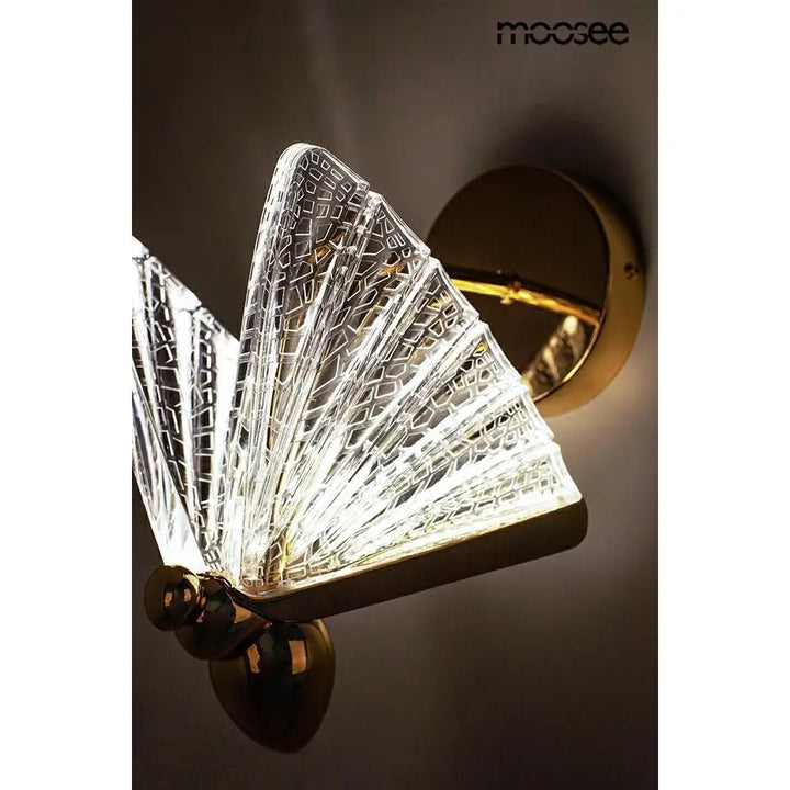 Vägglampa MOOSEE - BUTTERFLY M, guld - produktbild av Vägglampor från Moosee | Arvande