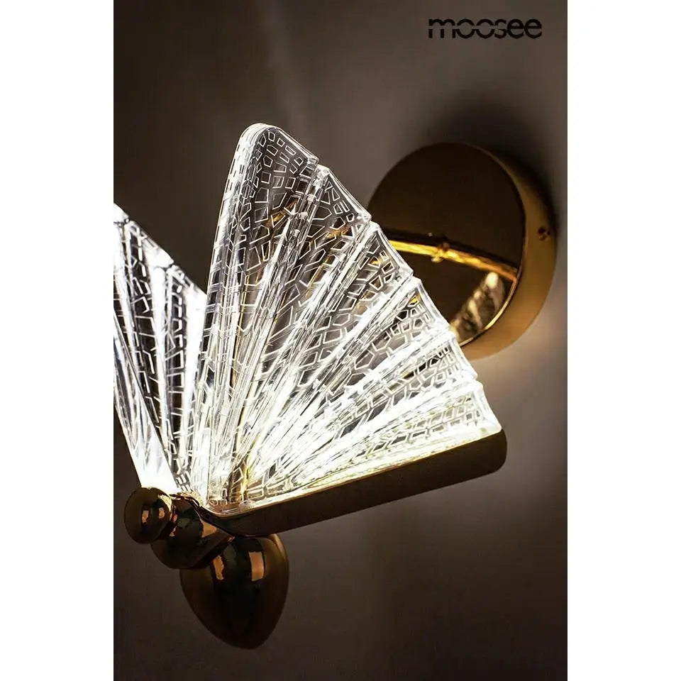 Vägglampa MOOSEE - BUTTERFLY S, guld - produktbild av Vägglampor från Moosee | Arvande