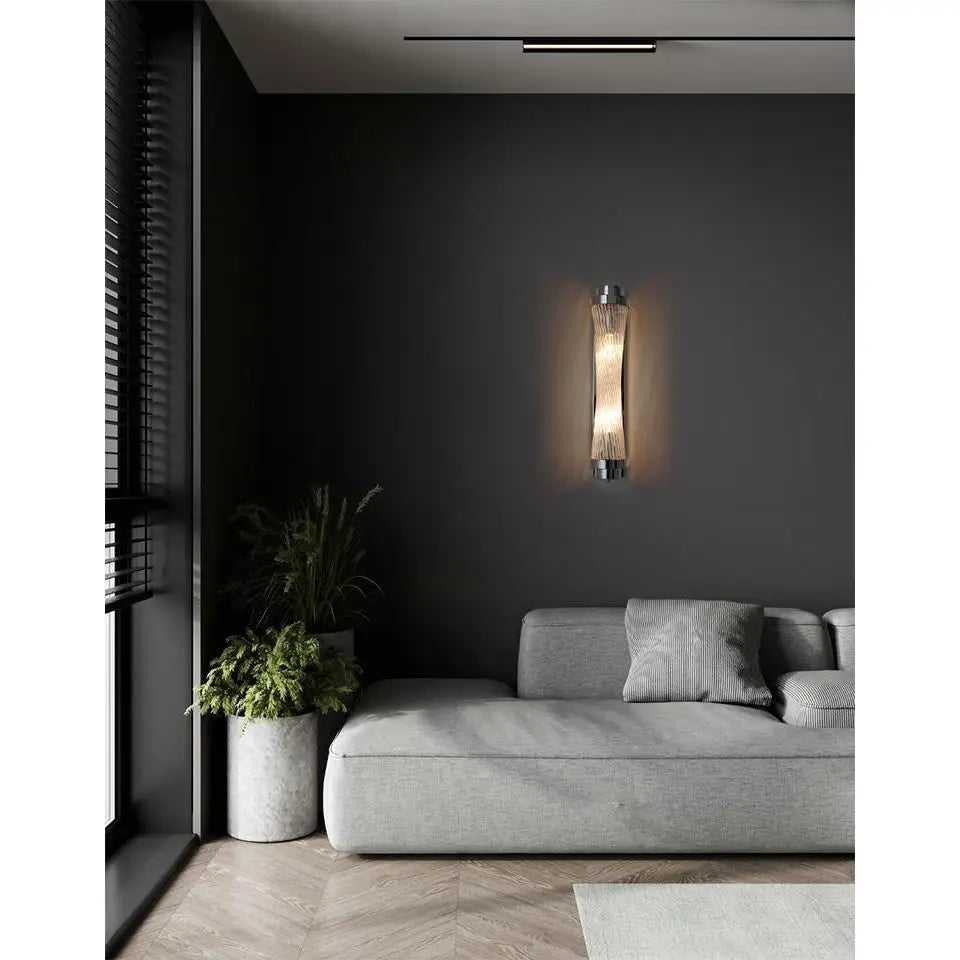 Vägglampa MOOSEE - COLUMN 60, silver - produktbild av Vägglampor från Moosee | Arvande