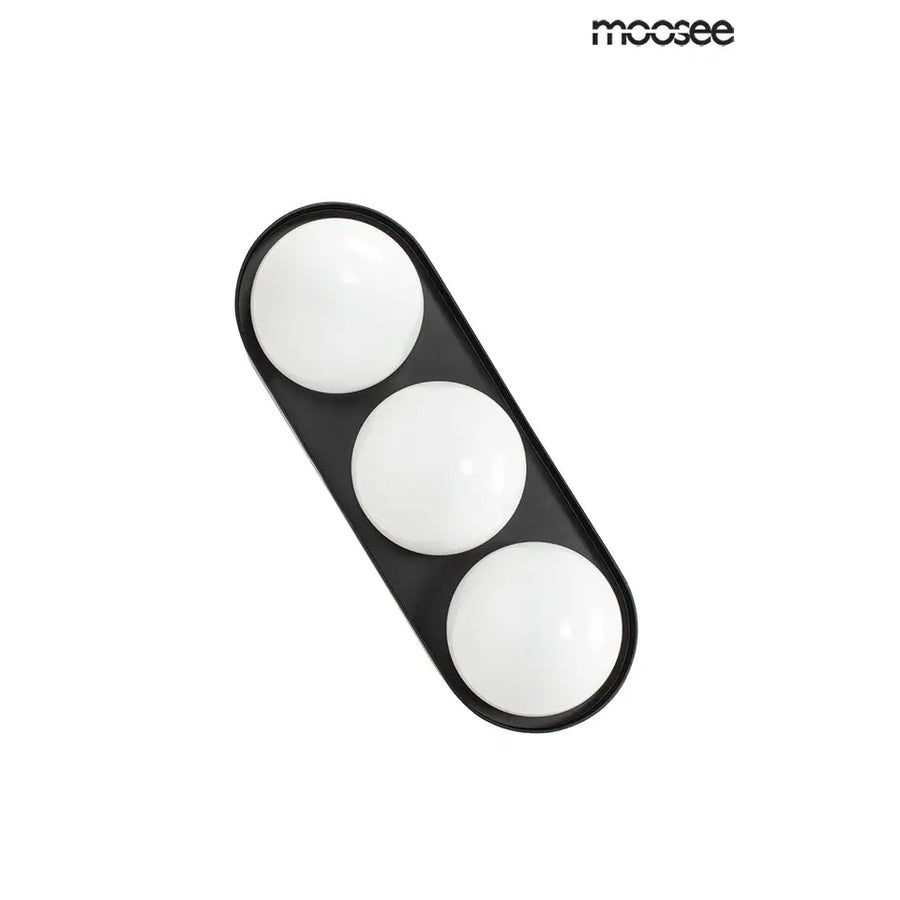 Vägglampa MOOSEE - DROPS 3, svart – produktbild av Vägglampor från Moosee | Arvande