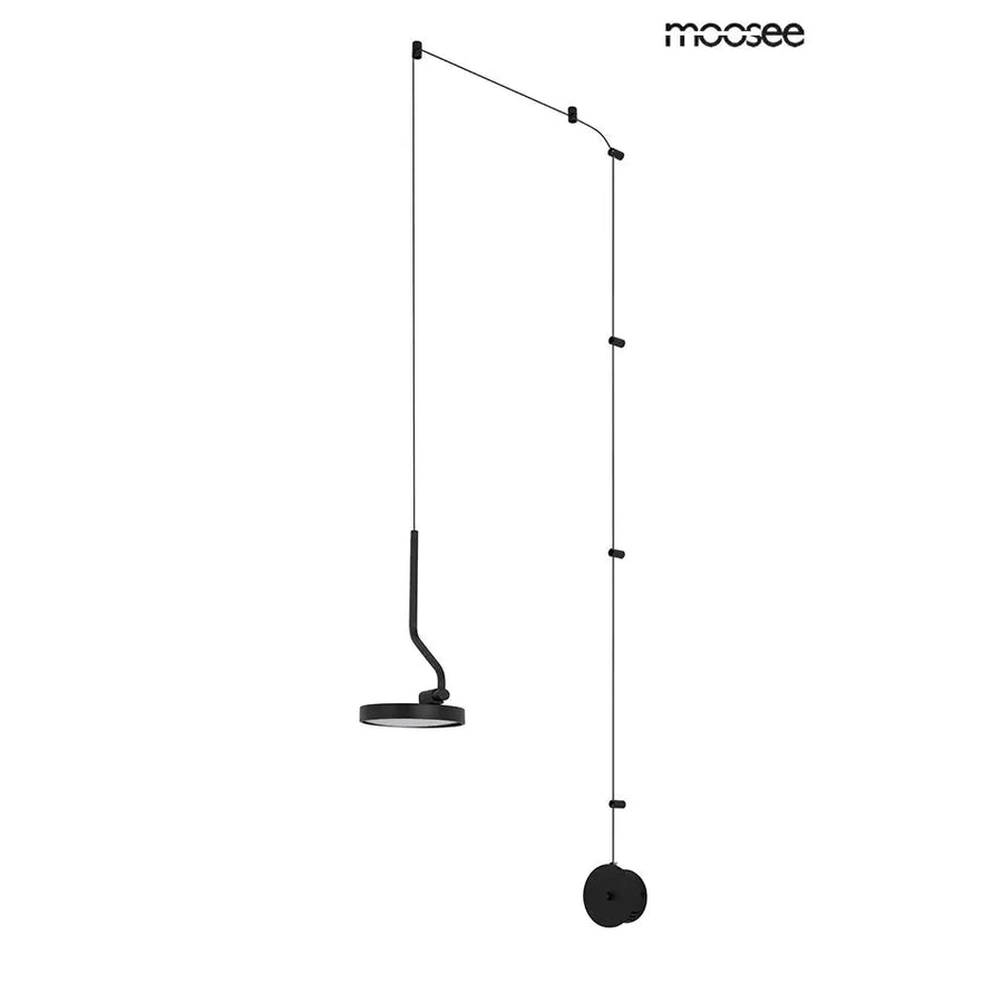 Vägglampa MOOSEE - FLAT, svart – produktbild av Vägglampor från Moosee | Arvande