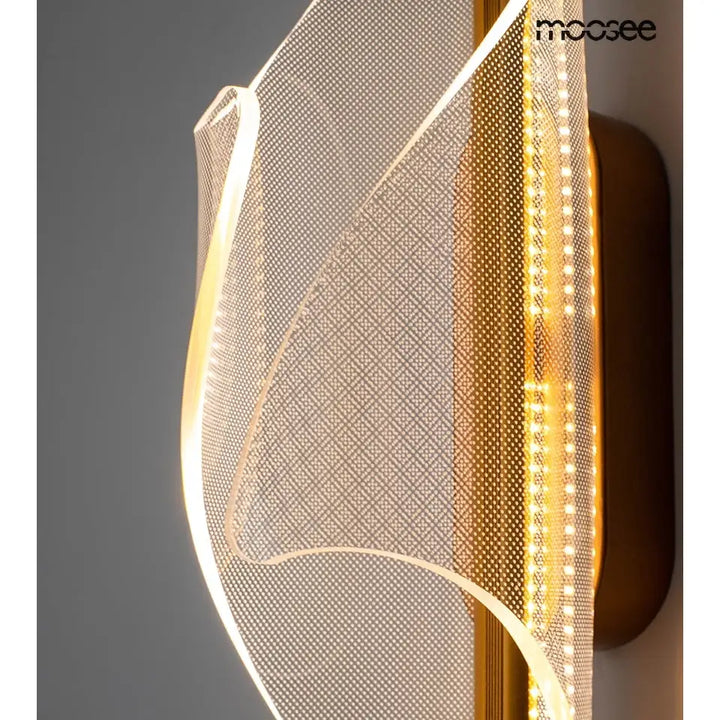 Vägglampa MOOSEE - FROST, guld - produktbild av Vägglampor från Moosee | Arvande
