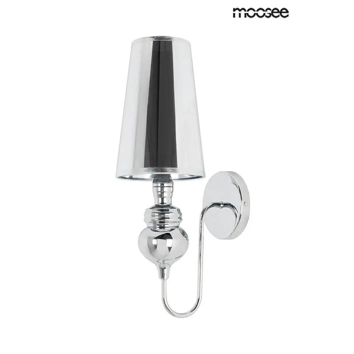 Vägglampa MOOSEE - QUEEN 15, silver - produktbild av Vägglampor från Moosee | Arvande