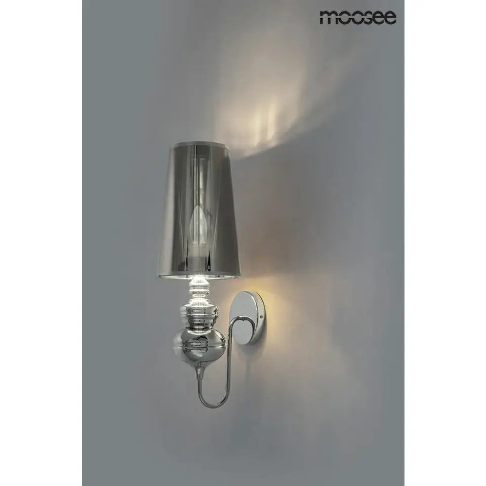 Vägglampa MOOSEE - QUEEN 15, silver - produktbild av Vägglampor från Moosee | Arvande