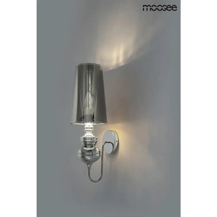 Vägglampa MOOSEE - QUEEN 15, silver - produktbild av Vägglampor från Moosee | Arvande