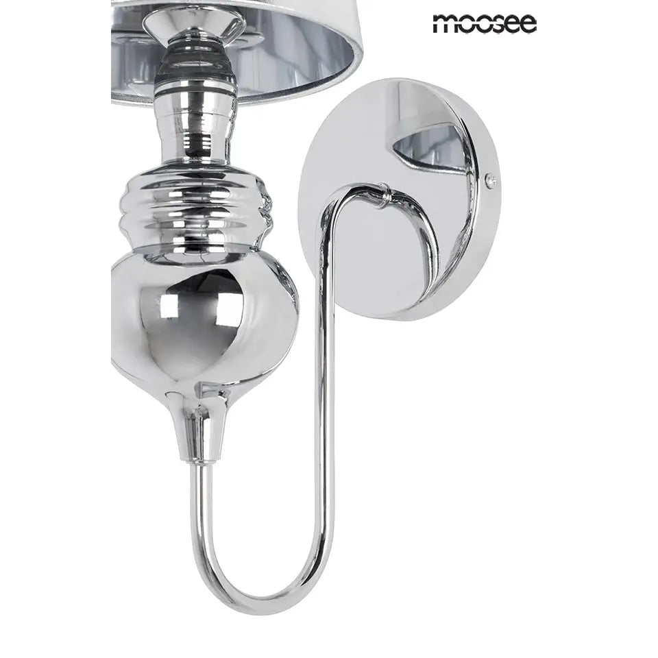 Vägglampa MOOSEE - QUEEN 15, silver - produktbild av Vägglampor från Moosee | Arvande