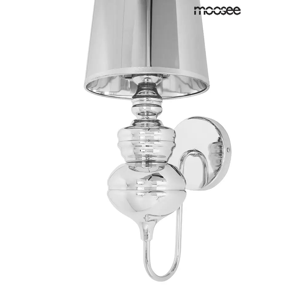 Vägglampa MOOSEE - QUEEN 20, silver – produktbild av Vägglampor från Moosee | Arvande