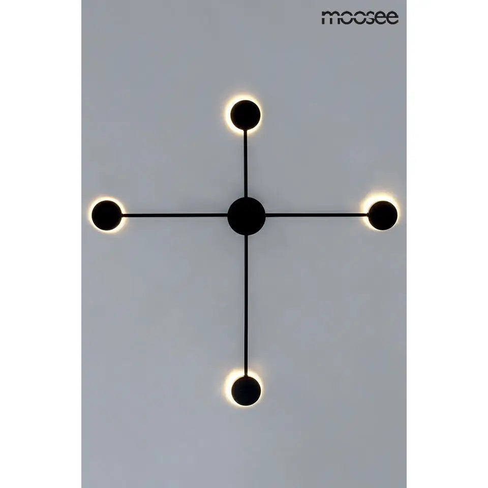 Vägglampa MOOSEE - SHADOW 4 CLOSE, svart - produktbild av Vägglampor från Moosee | Arvande