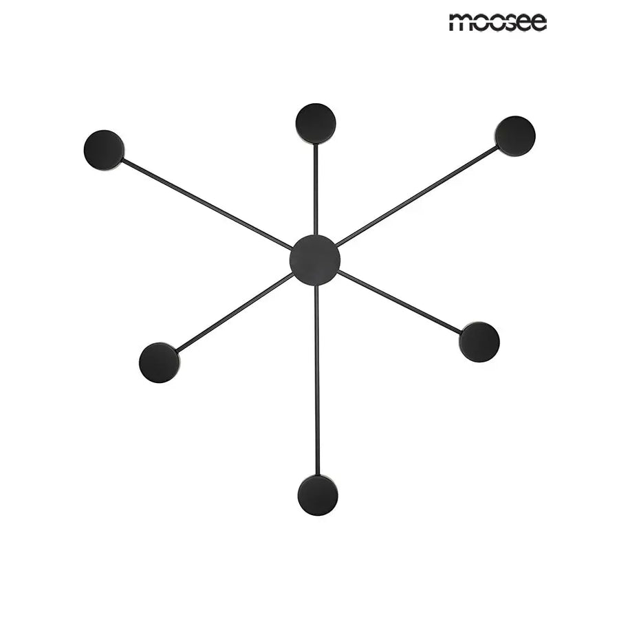 Vägglampa MOOSEE - SHADOW 6 CLOSE, svart - produktbild av Vägglampor från Moosee | Arvande