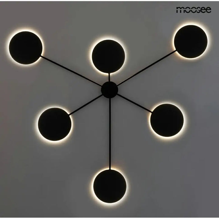 Vägglampa MOOSEE - SHADOW 6, svart - produktbild av Vägglampor från Moosee | Arvande