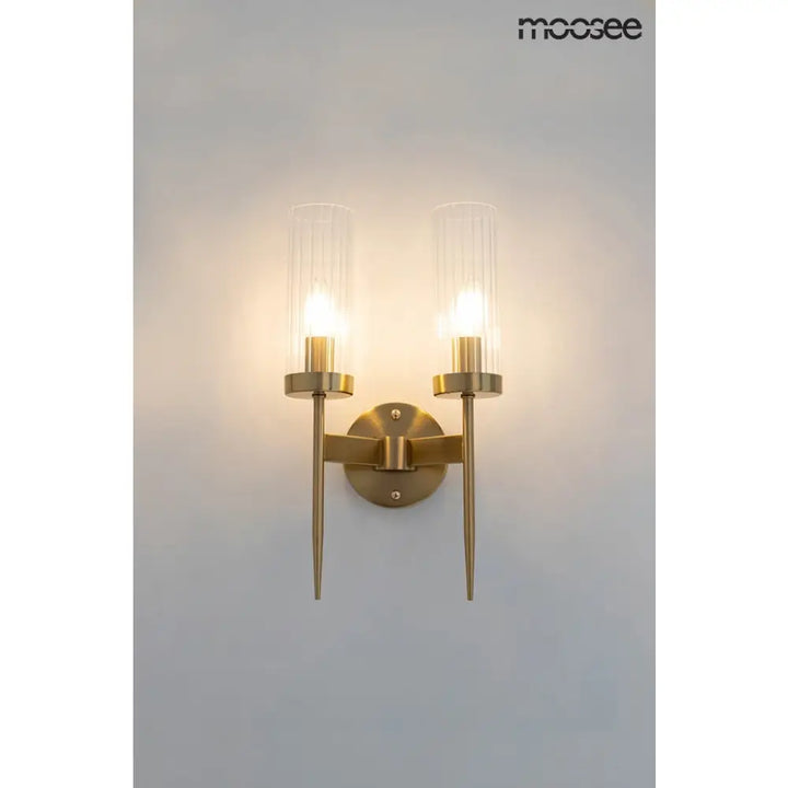 Vägglampa MOOSEE - TORCH TWIN, guld - produktbild av Vägglampor från Moosee | Arvande