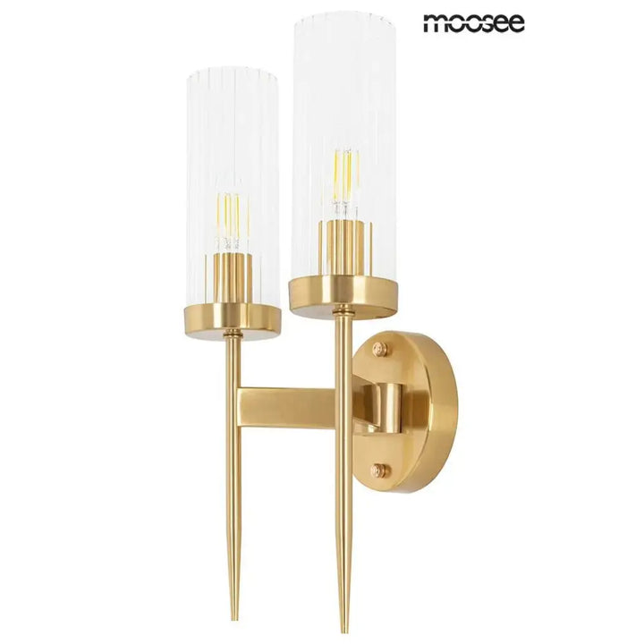 Vägglampa MOOSEE - TORCH TWIN, guld - produktbild av Vägglampor från Moosee | Arvande