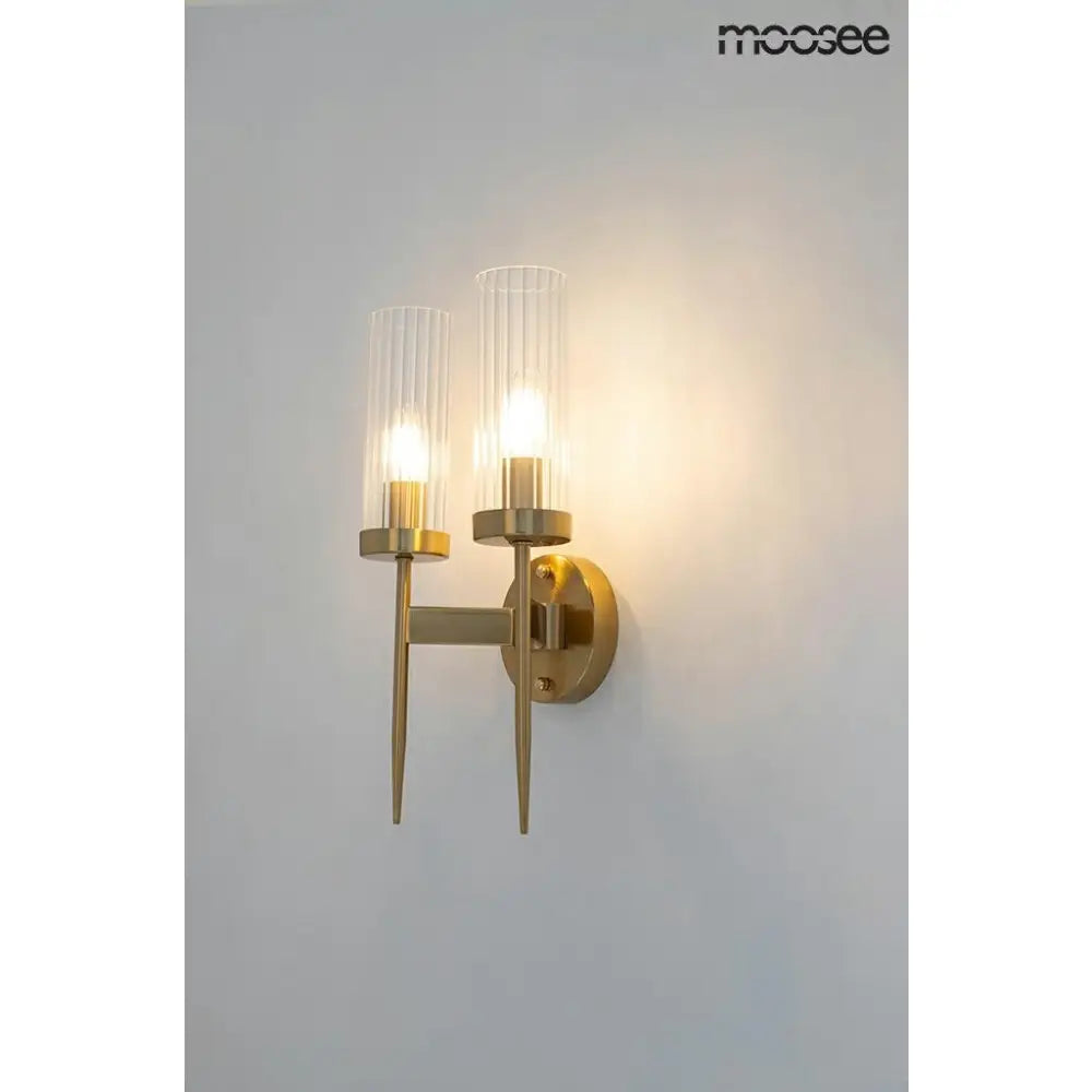 Vägglampa MOOSEE - TORCH TWIN, guld - produktbild av Vägglampor från Moosee | Arvande