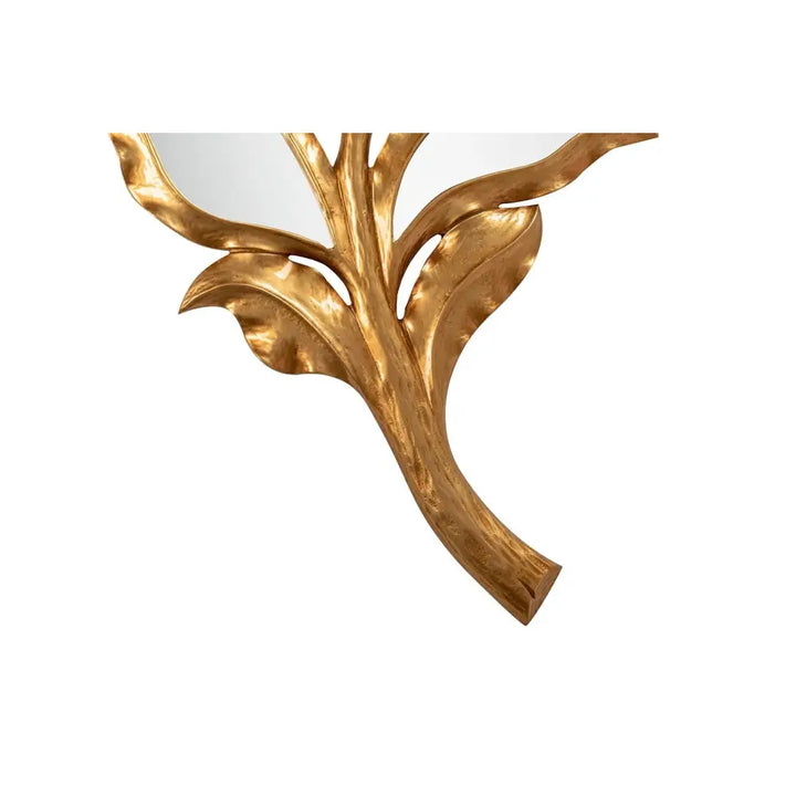 Väggspegel KARE DESIGN - LEAF, guld – produktbild av Speglar från Kare Design | Arvande