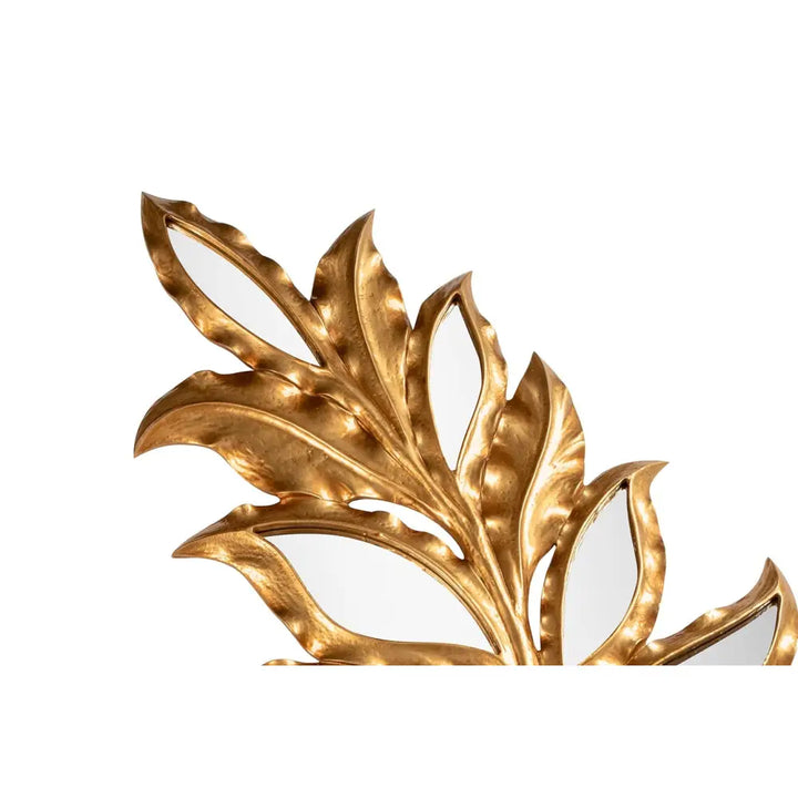 Väggspegel KARE DESIGN - LEAF, guld – produktbild av Speglar från Kare Design | Arvande