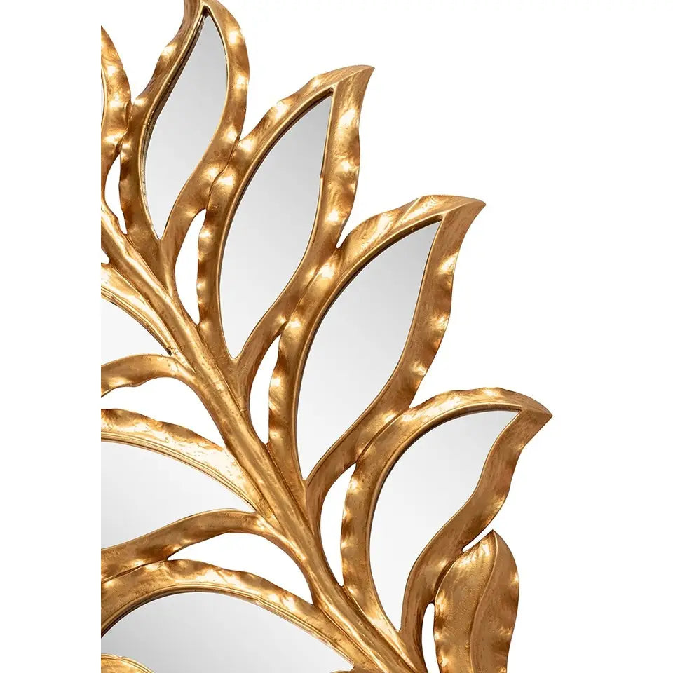 Väggspegel KARE DESIGN - LEAF, guld – produktbild av Speglar från Kare Design | Arvande