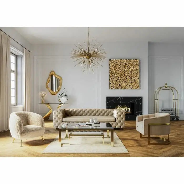 Väggspegel KARE - HOLOGRAM, 119x76 cm, guld – produktbild av Nyheter ej översatt från Kare Design | Arvande
