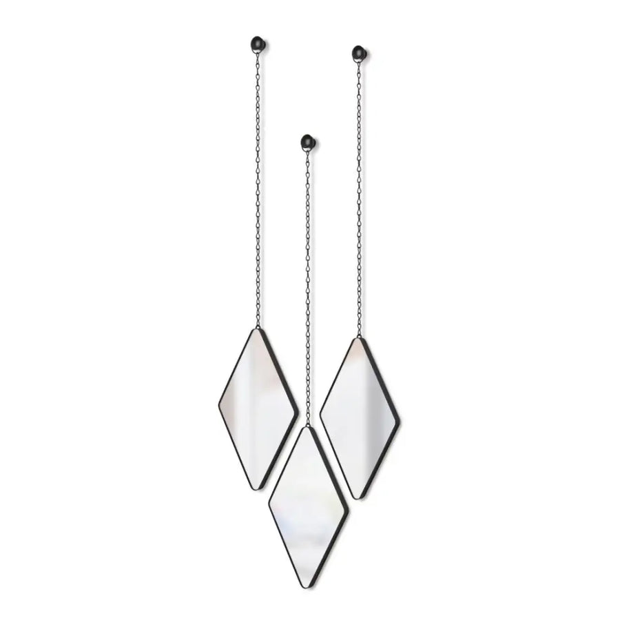 Väggspegel UMBRA - DIMA DIAMOND, svart - produktbild av Speglar från Umbra | Arvande