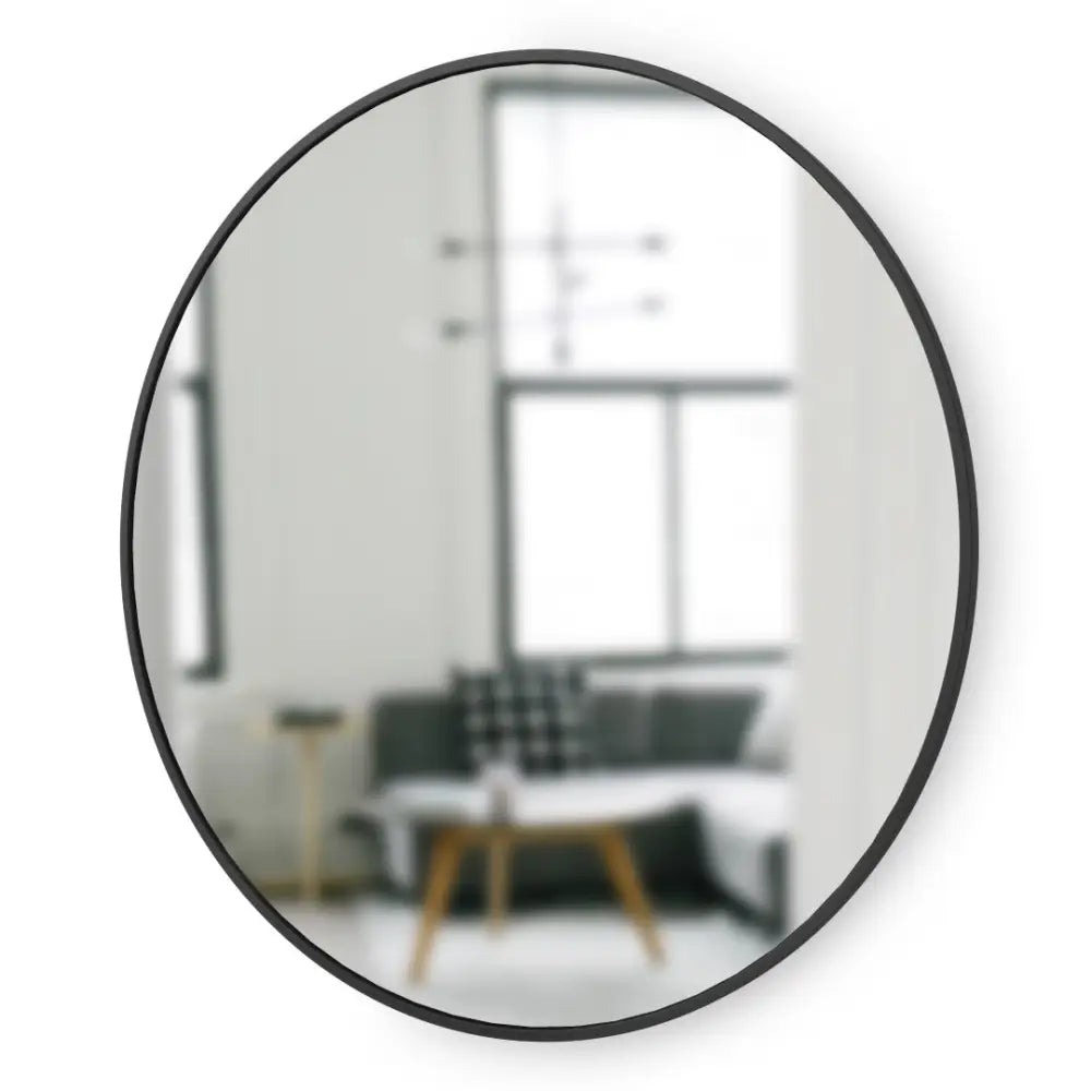 Väggspegel UMBRA - HUB 94 cm, svart – produktbild av Speglar från Umbra | Arvande