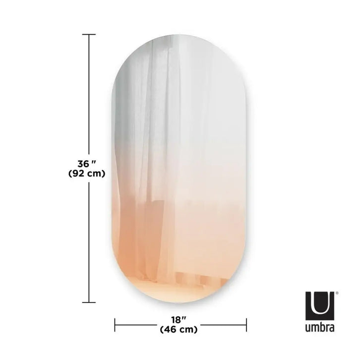 Väggspegel UMBRA - MISTO 61 x 46 cm, koppar – produktbild av Speglar från Umbra | Arvande