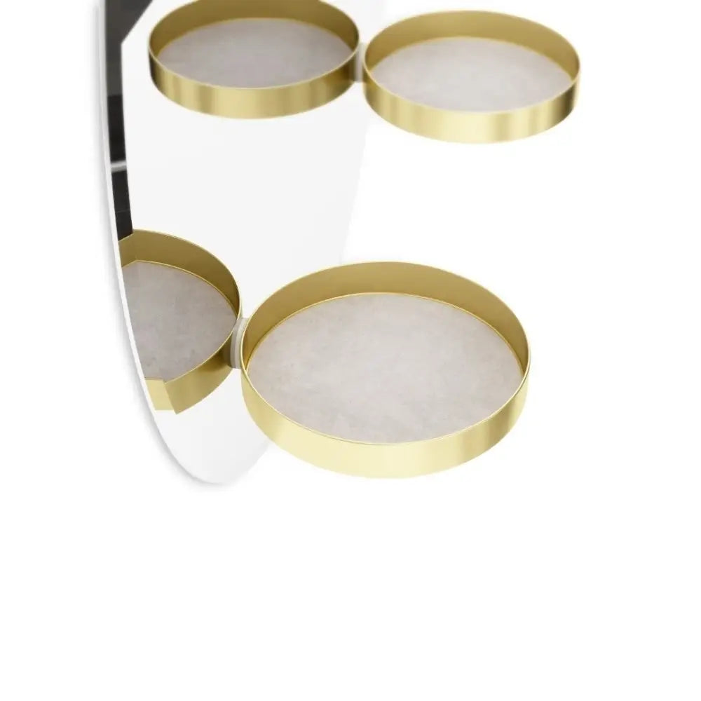 Väggspegel UMBRA - PERCH 60 cm, mässing - produktbild av Speglar från Umbra | Arvande