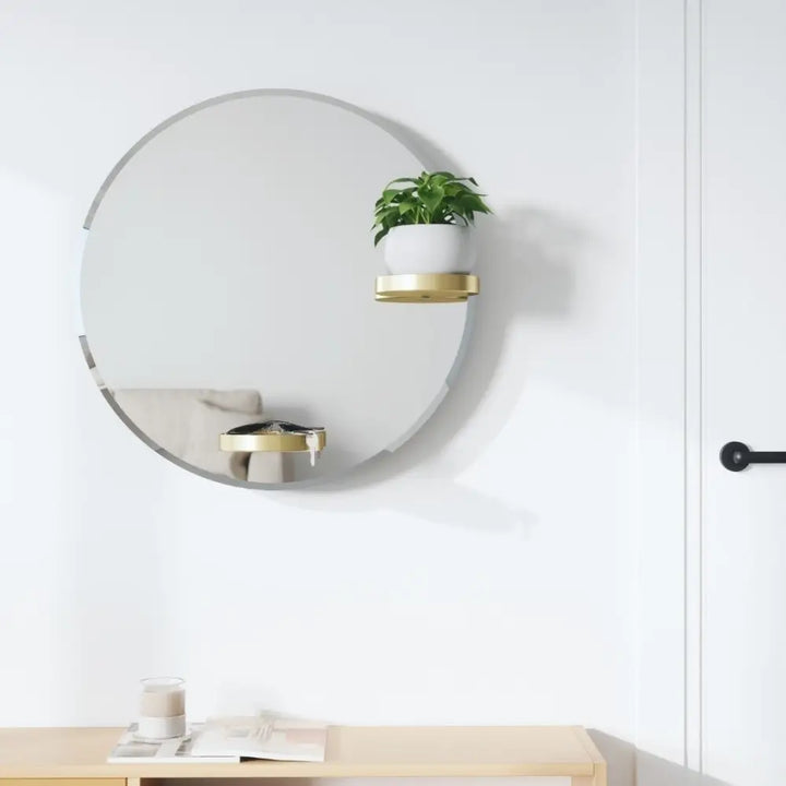 Väggspegel UMBRA - PERCH 60 cm, mässing - produktbild av Speglar från Umbra | Arvande
