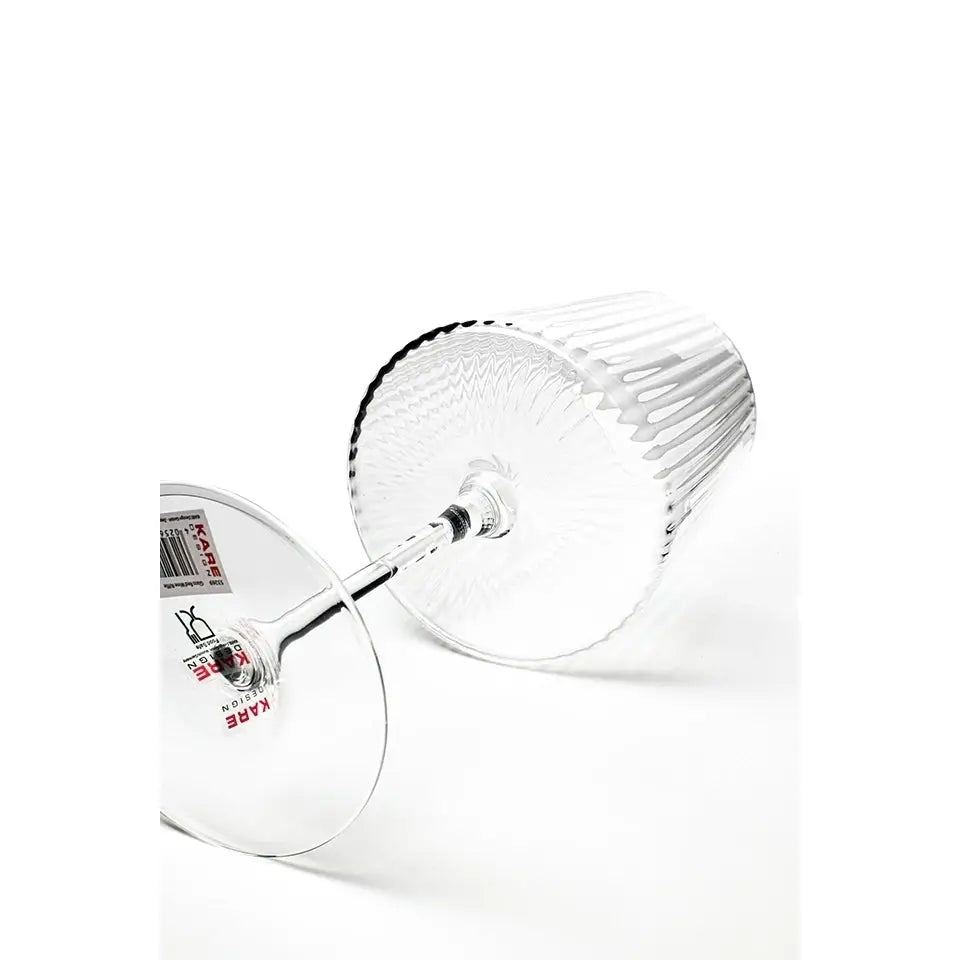Vinglas KARE DESIGN - RIFFLE, 760 ml, transparent - produktbild av Inredning från Kare Design | Arvande